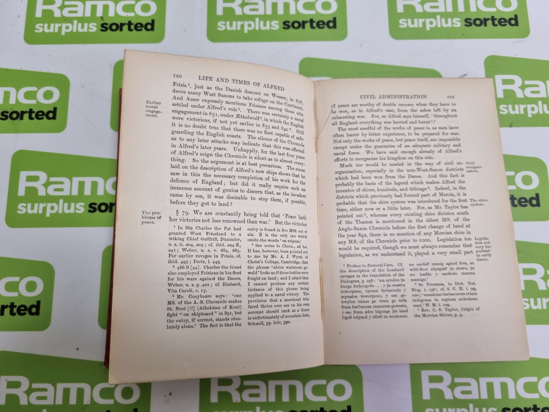 Anglo-Saxon England : F M Stenton - Oxford 1943, Alfred the Great : F.H.Hayward - London 1935, - Image 12 of 15