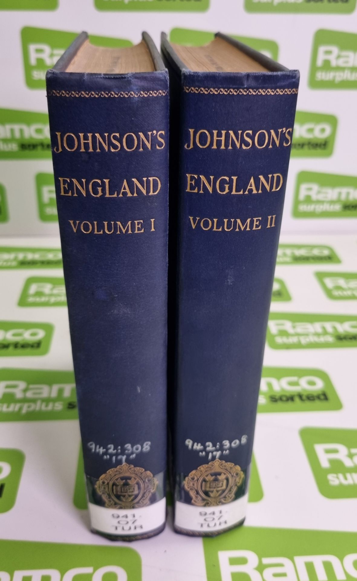 Johnson's England An Account of the Life & Manners of his Age Volumes 1 & 2 by A S Turberville - Image 2 of 9