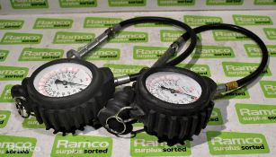 2x Newbow BA2604 tyre pressure gauges