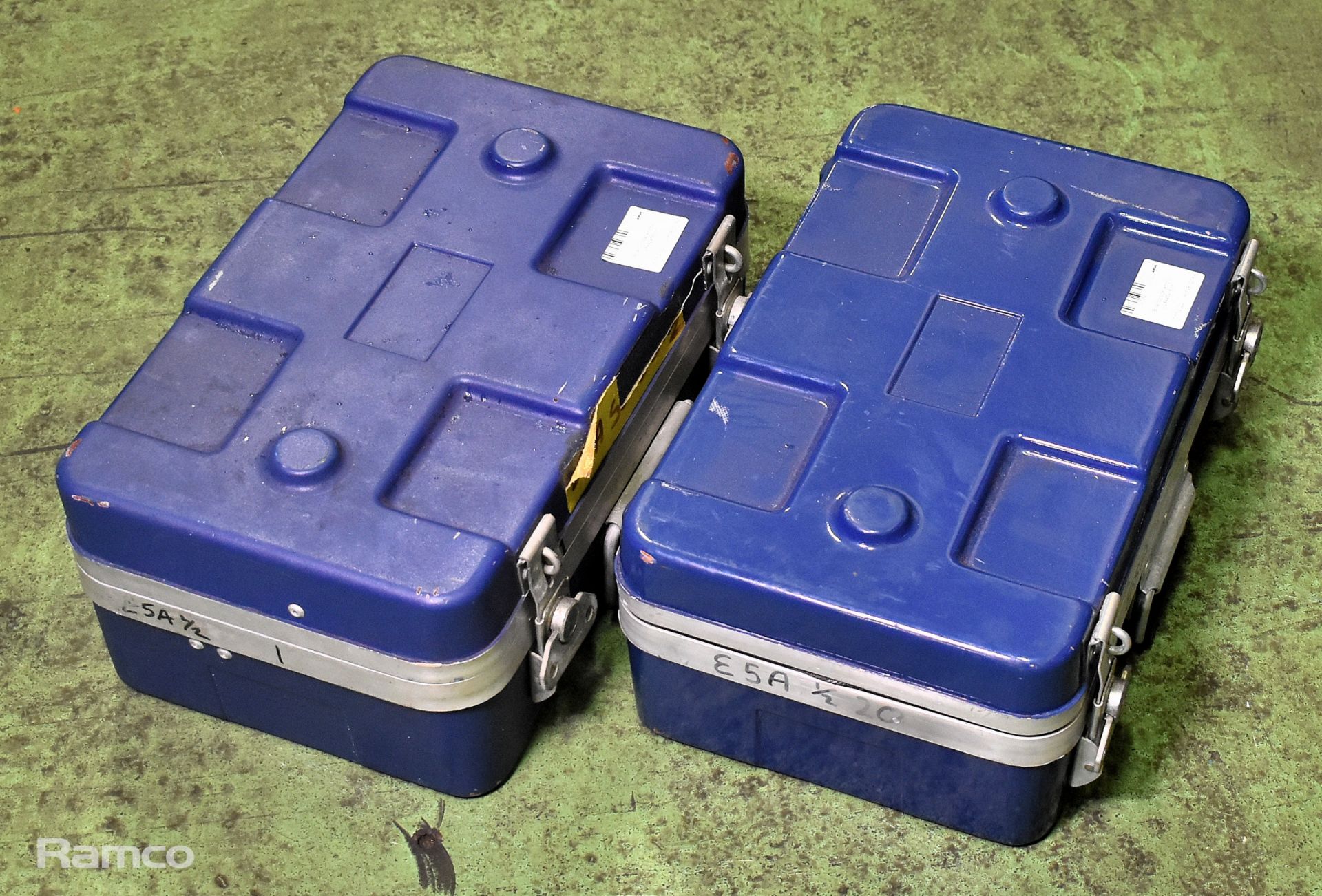 2x Blue toolboxes (empty) - 28x42x18cm - Image 3 of 3
