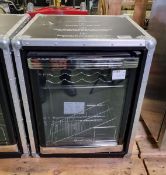 Russell Hobbs RHGWC wine chiller, bracketed to mobile flight case