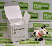 Langham Glass Dog paperweight