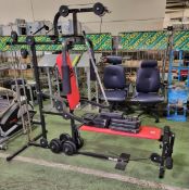 Pro Power Single Station Multi Gym Including Various Weights