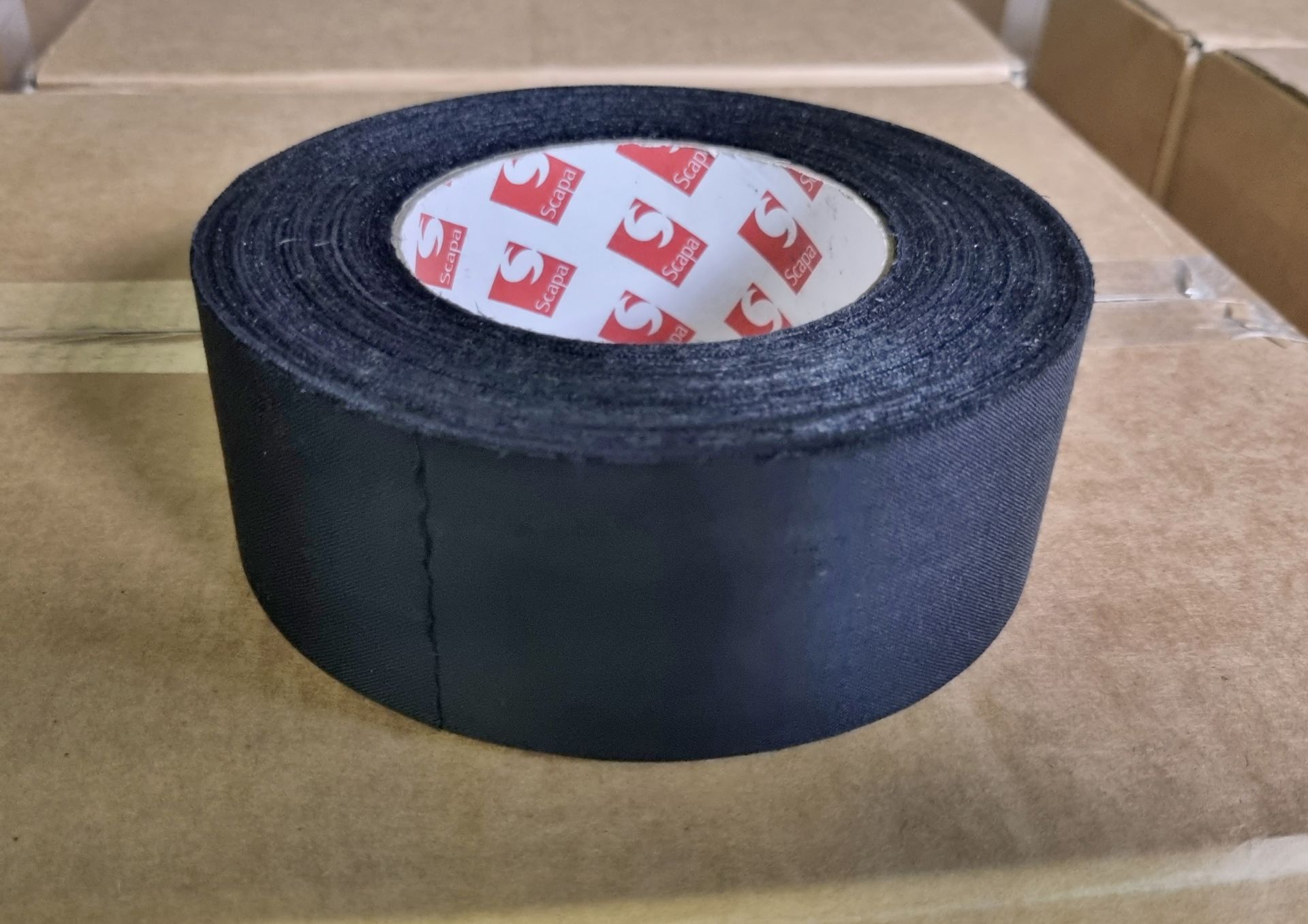 15x boxes of Scapa 3370 Rayon cloth fabric black adhesive tape, 50mm width, 50m length, box of 16 - Image 5 of 5