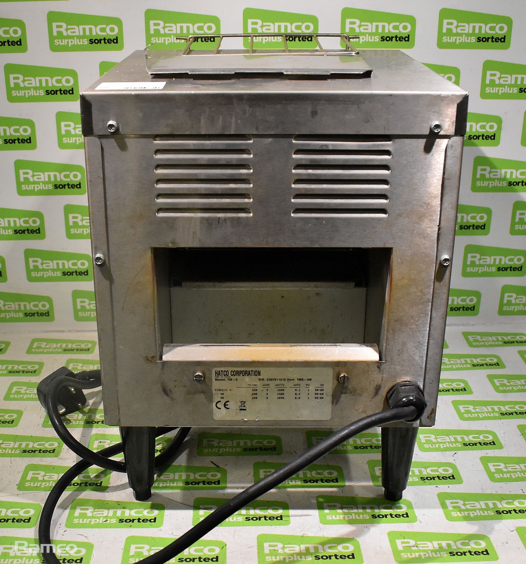 Hatco TM-5 Toast-Max Conveyor Toaster with Single Slice Feed - Bild 5 aus 6