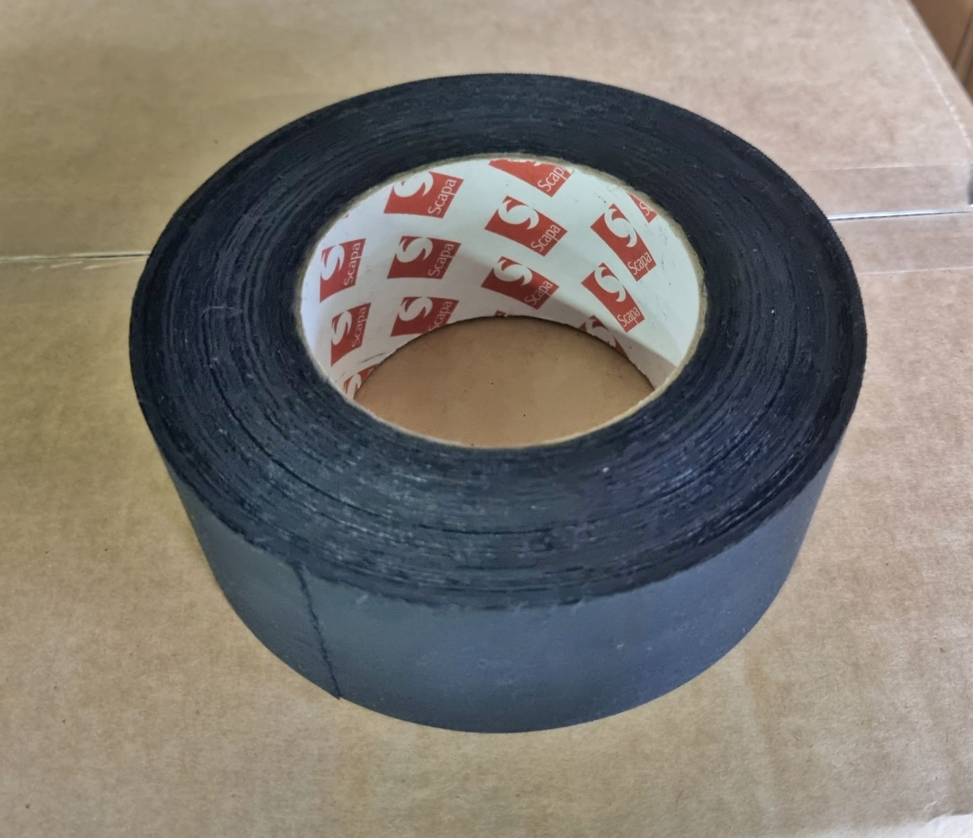15x boxes of Scapa 3370 Rayon cloth fabric black adhesive tape, 50mm width, 50m length, box of 16 - Image 4 of 5