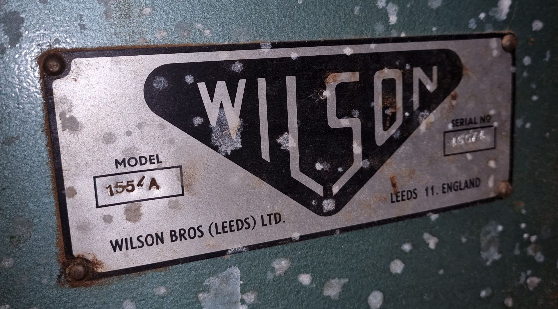 Wilson model 155 / A Table saw - L110 x W122 x H146cm - Image 7 of 8