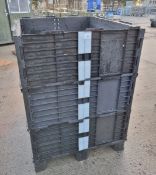 Plastic pallet with plastic collar - UK standard size: 120x100cm