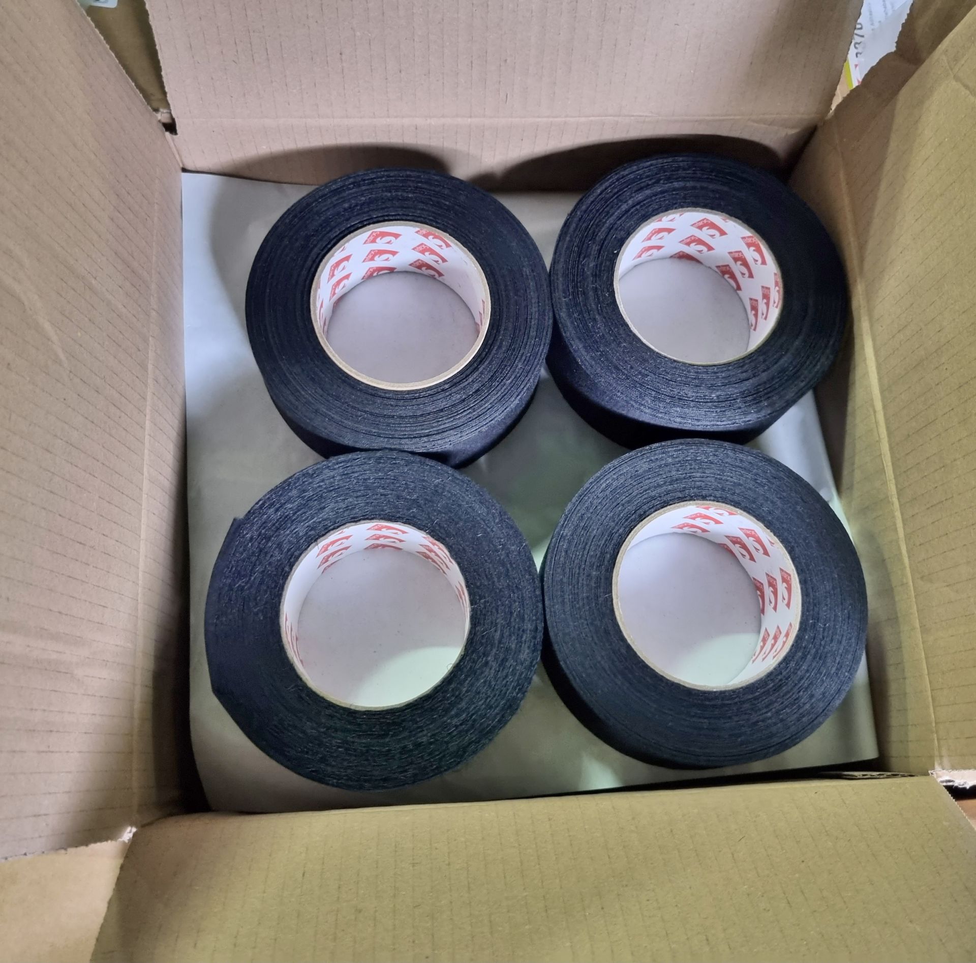 33x boxes of Scapa 3370 Rayon cloth fabric black adhesive tape - 50mm x 50m - 16 rolls per box - Image 3 of 4