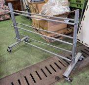 3 Tier gym rack trolley - L148 x W65 x H105cm
