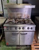 Falcon G3101/N Dominator Plus 6 Burner Natural Gas Oven Range