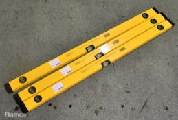 3x Power Master MSL036 36in(900mm) spirit levels