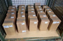 25x boxes of PVC Tape Black, Yellow Diagonal Strips 50mm x 33mm 6 rolls Per Box