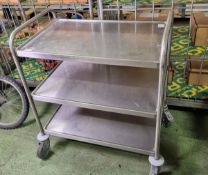 Stainless Steel Trolley with 3 Shelves