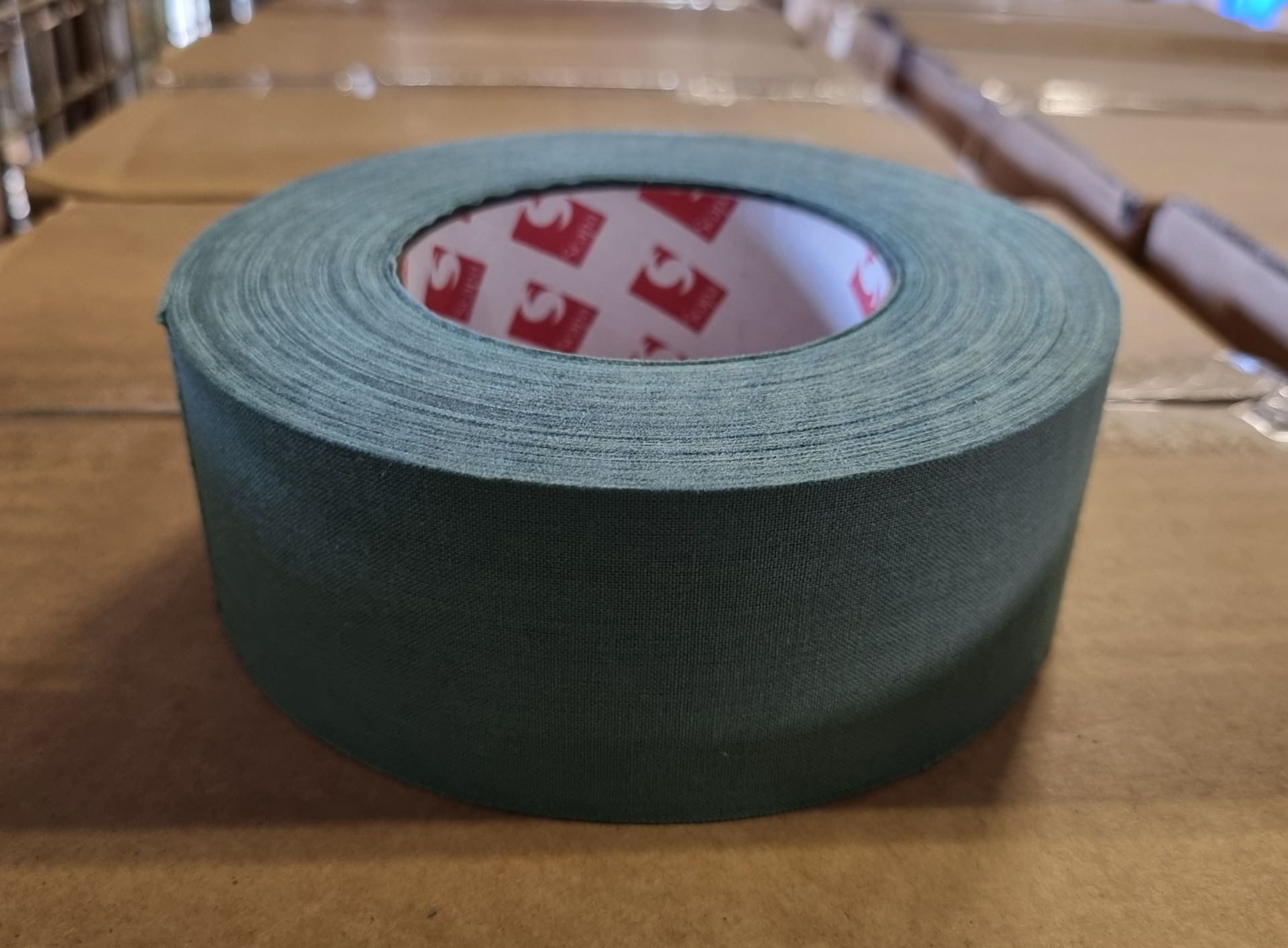 6x boxes of Green Scapa pro 3302 cloth fabric adhesive tape, 50mm width, 50m length, box of 16 rolls - Image 3 of 3