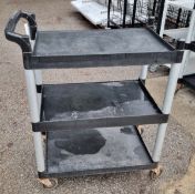 Cambro 3 tier service trolley - L83 x W41 x H96