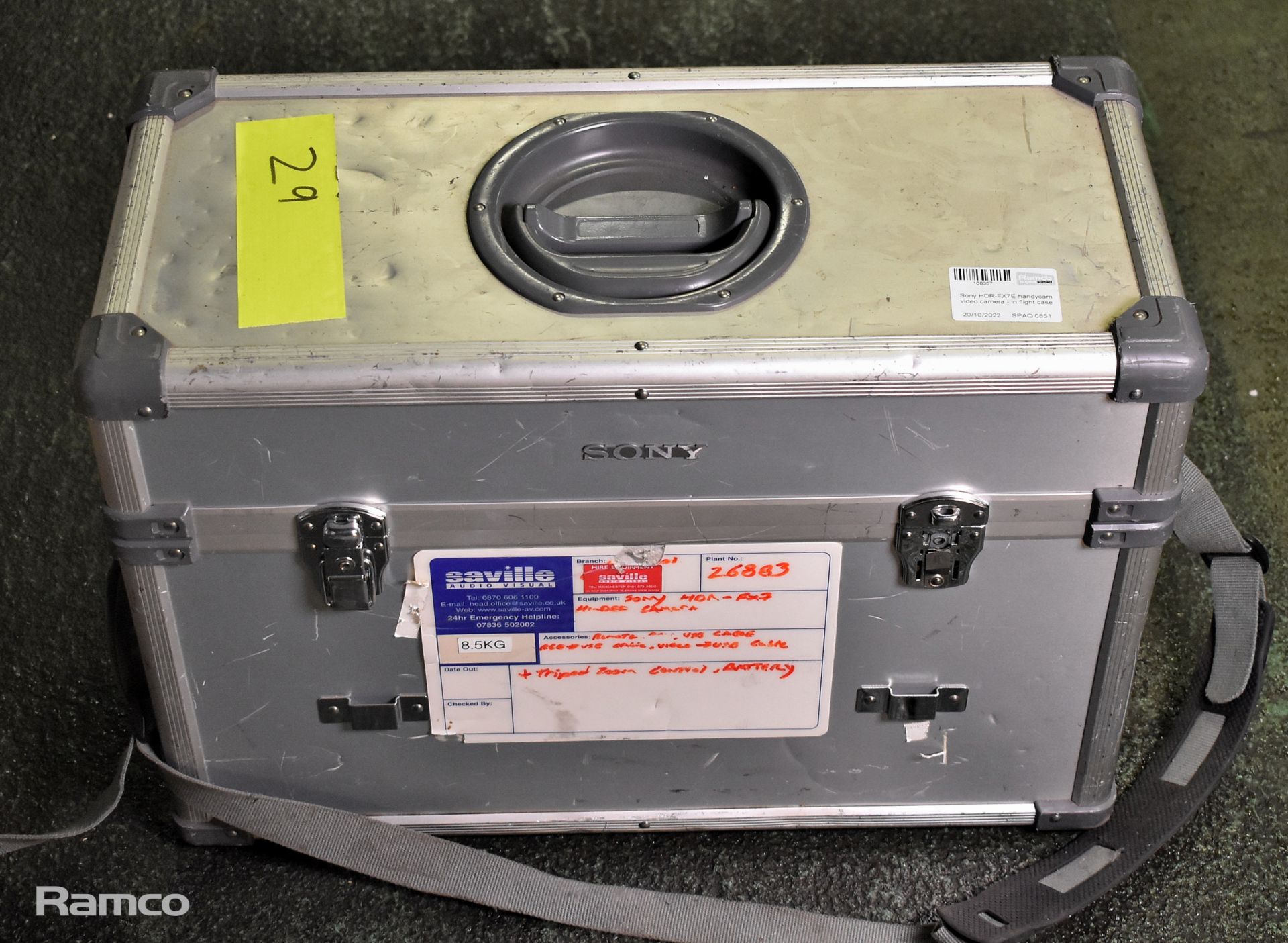 Sony HDR-FX7E handycam video camera - in flight case - Image 11 of 11