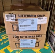 4x boxes of Buttermilk soap bar 70g - 72 units per box