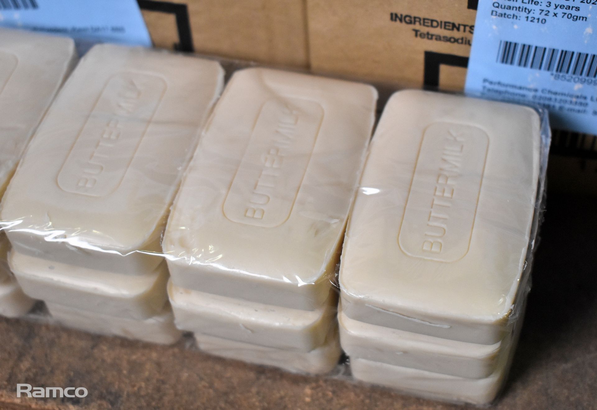 8x boxes of Buttermilk soap bar 70g - 72 units per box - Image 2 of 3
