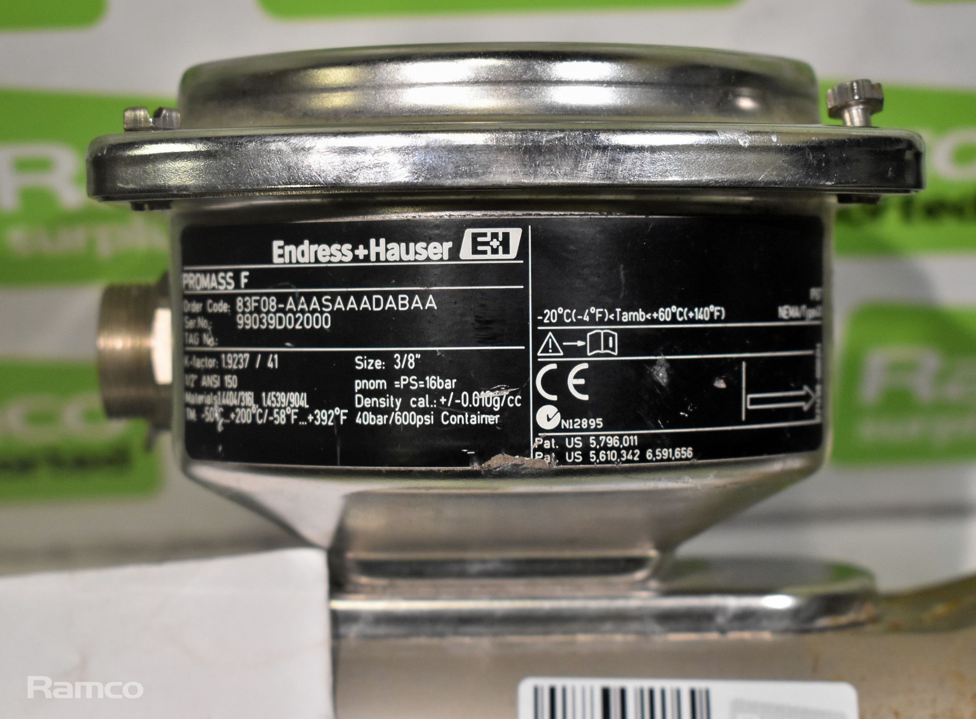 Endress + Hauser Promass F flow meter - Image 2 of 4