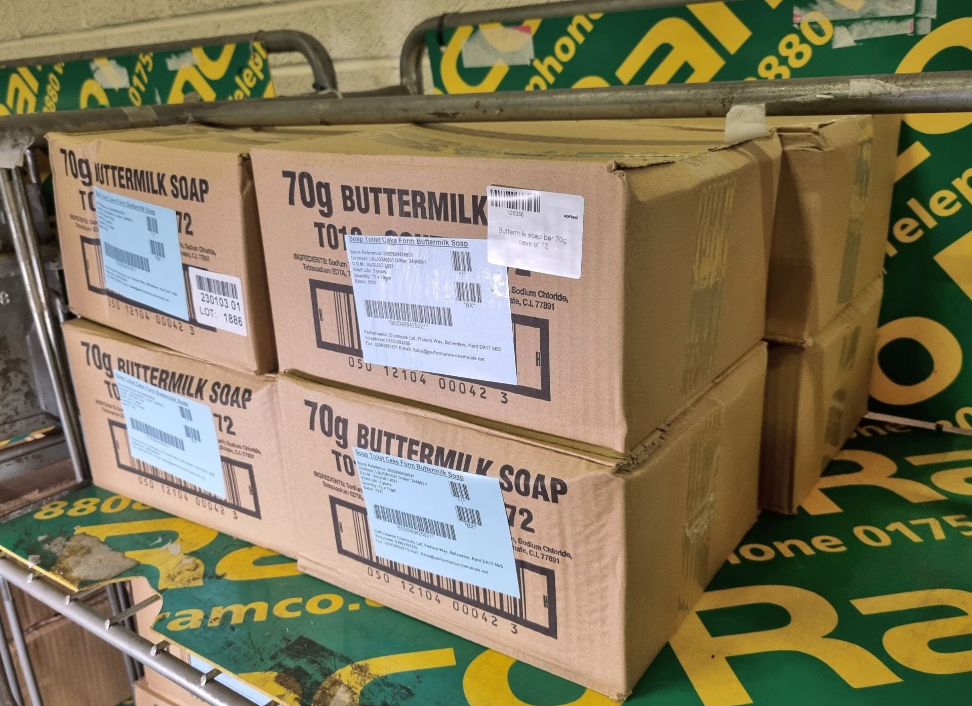 8x boxes of Buttermilk soap bar 70g - 72 units per box - Bild 2 aus 3