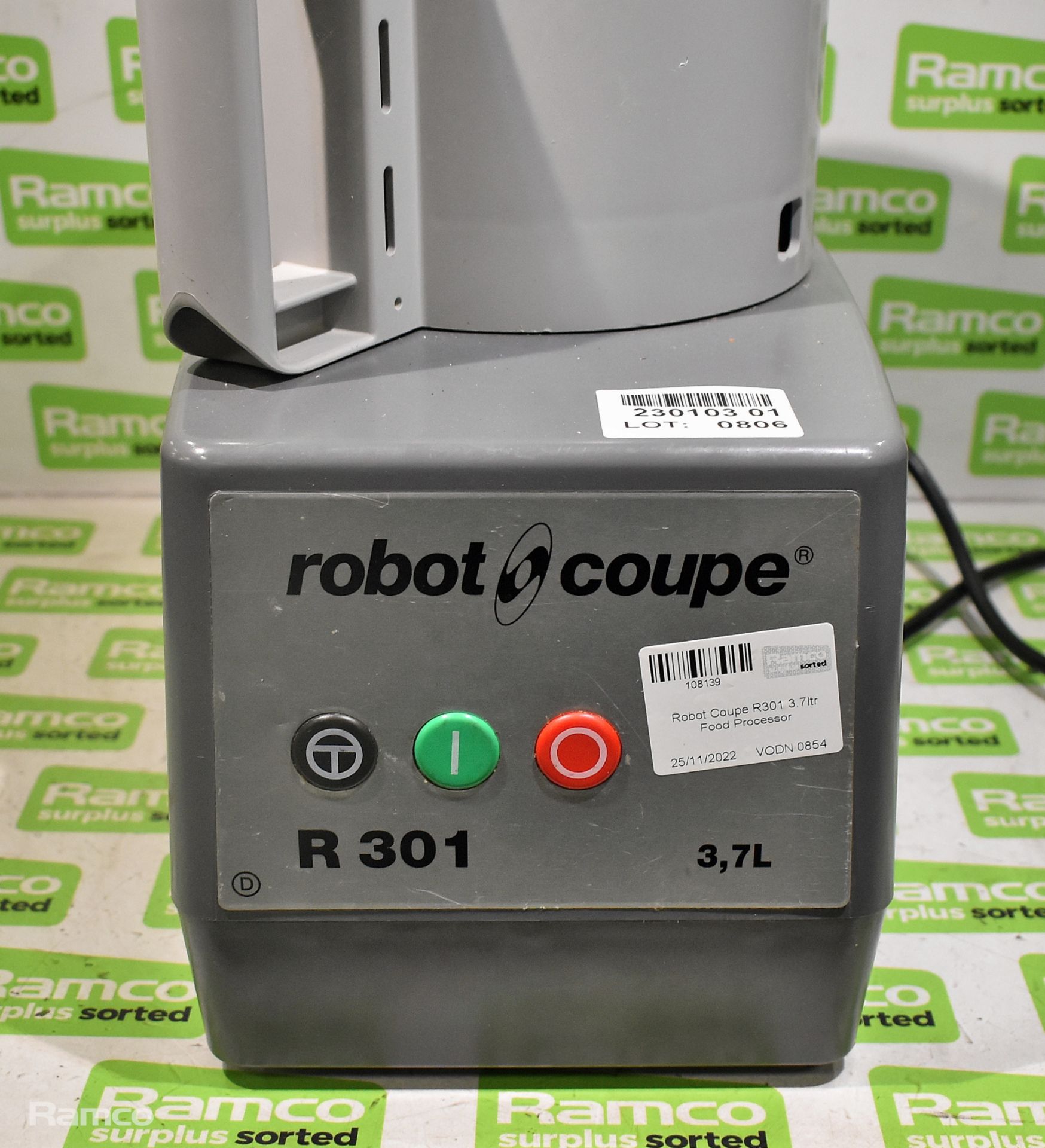 Robot Coupe R301 3.7ltr Food Processor - Image 2 of 4