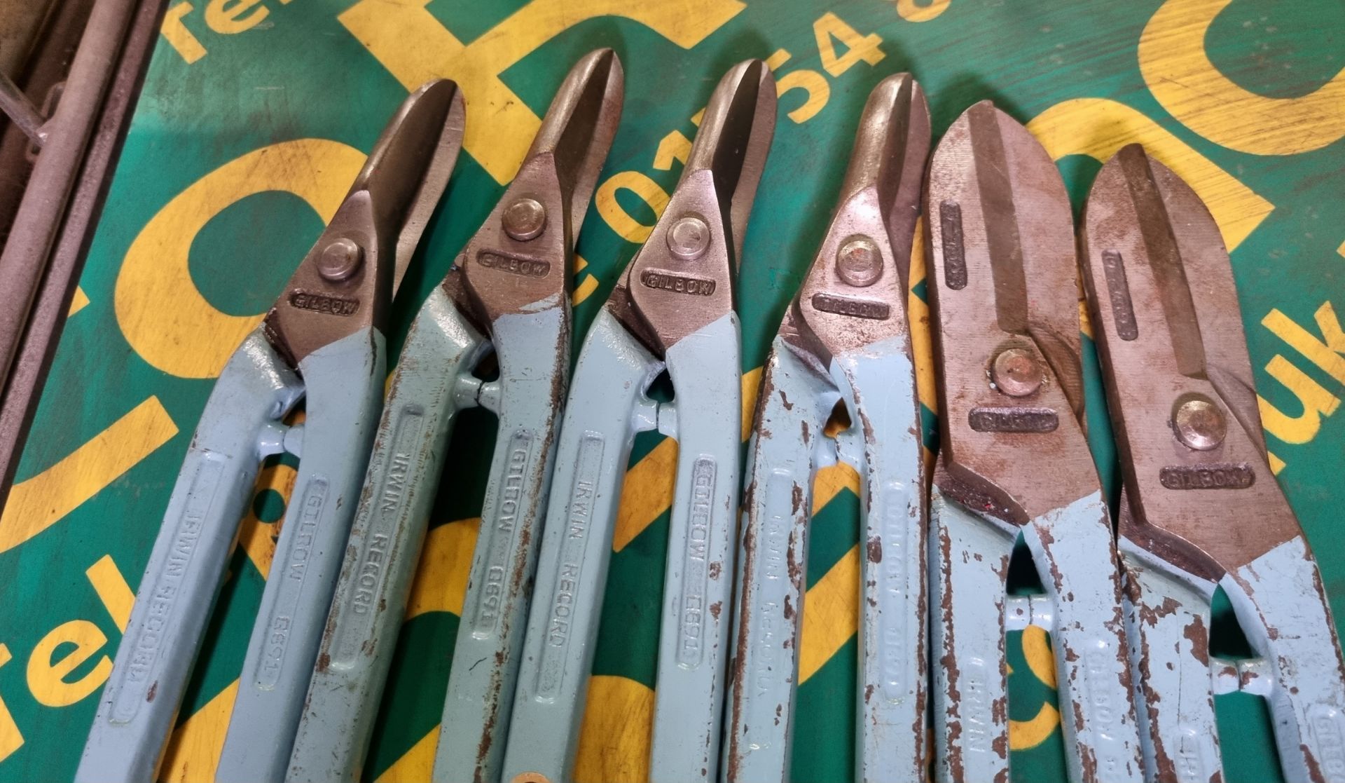 4x Irwin Gilbow G691 right handed 350mm tin snips, 2x Irwin Gilbow G245 right handed 350mm tin snips - Image 2 of 2