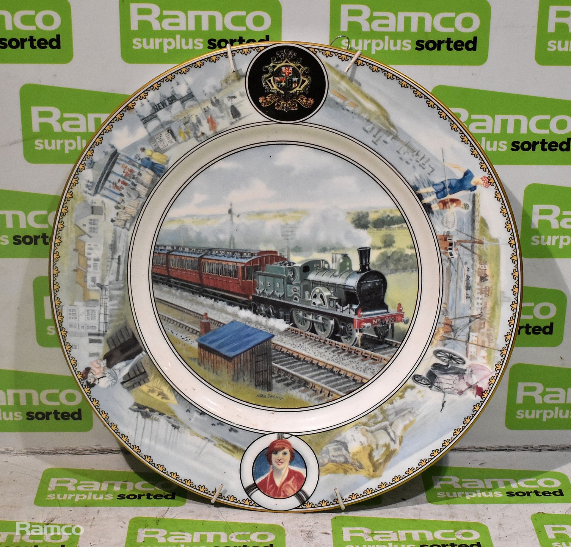 Coalport "Seaside Special" North Eastern Railway collectable plate - No. 1580 of 2500