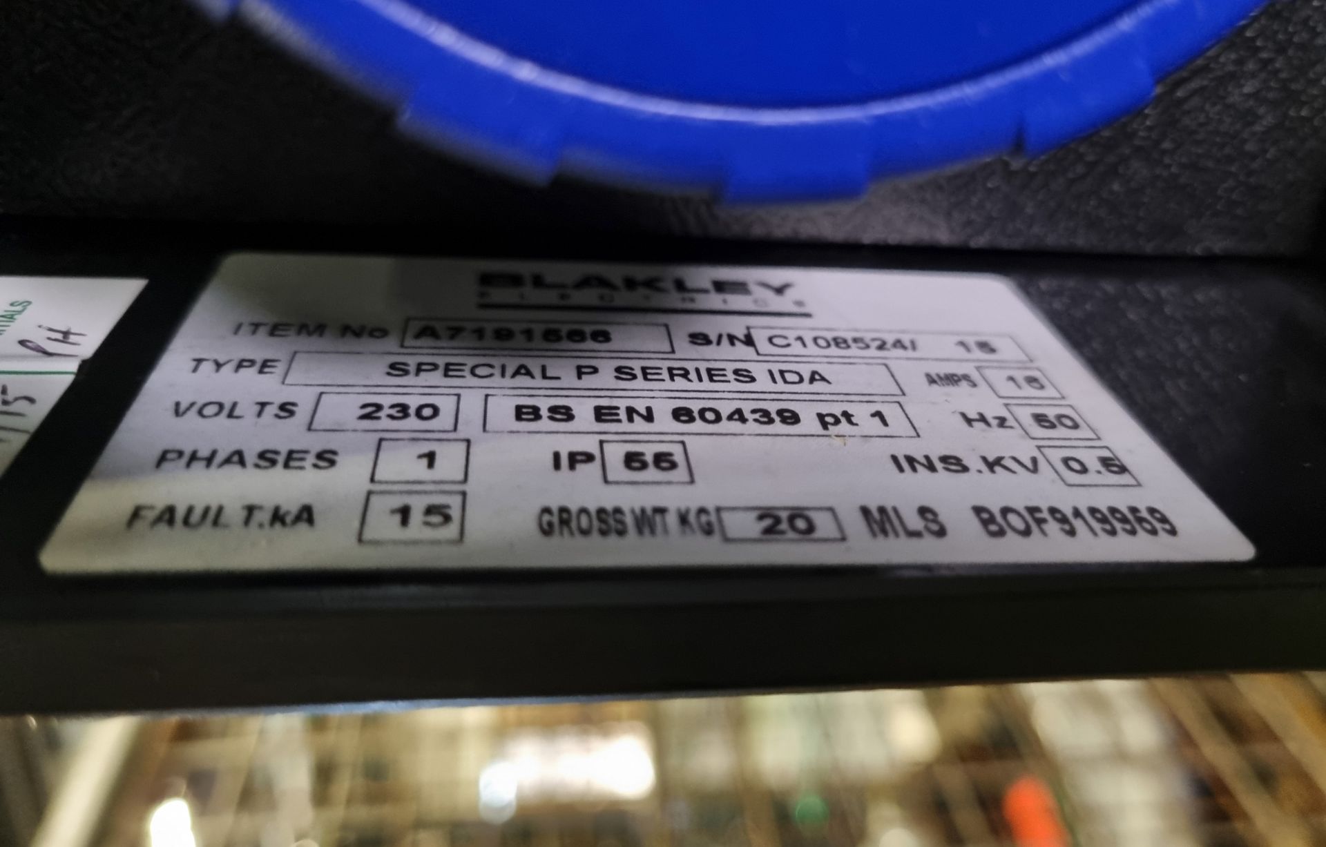 3x Blakley Special P series distribution boxes (IDA) Light Switch Assemblies - Image 3 of 5