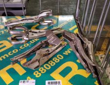 6x Sheet metal welding clamps