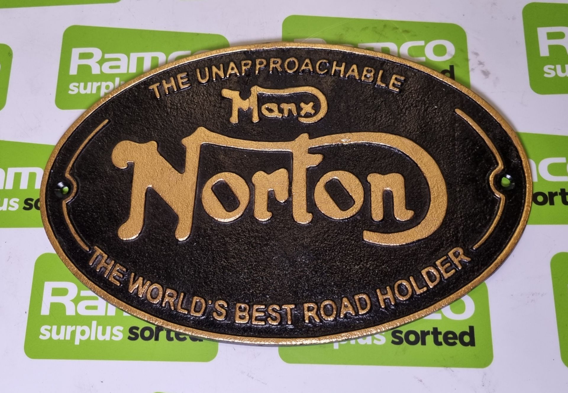 Norton Motorcycles Steel Wall Plaque