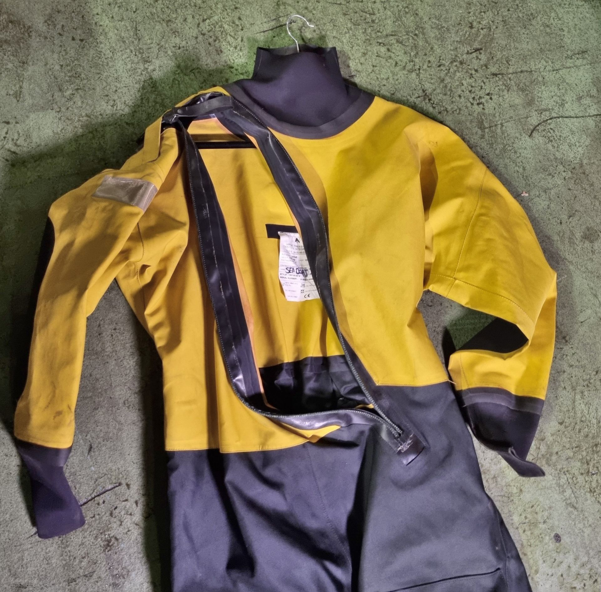 Yellow Dry Suits- 5xS, 11xM, 5xL - 21 total - Image 3 of 4