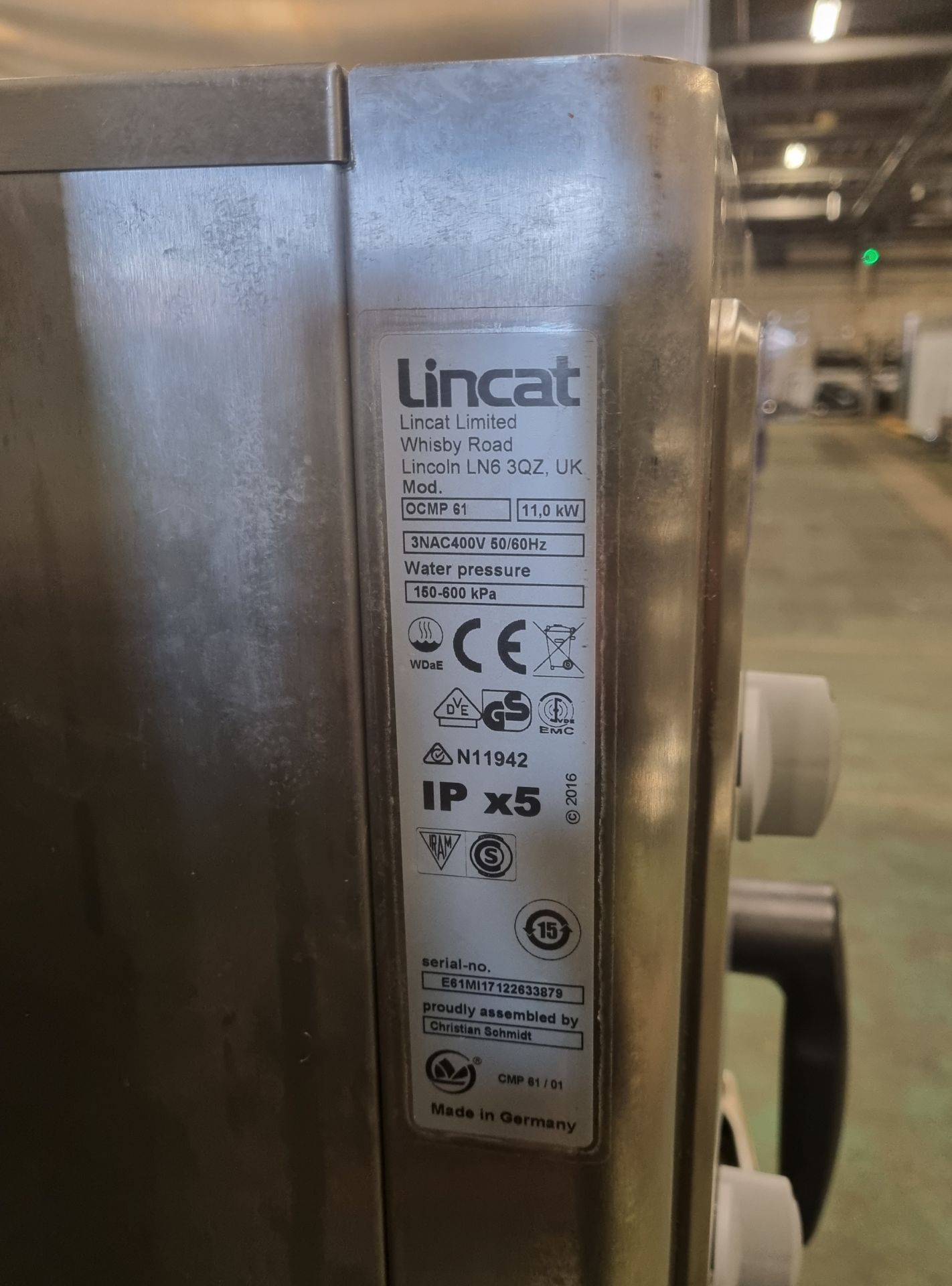 Lincat OCMP61 Opus Combimaster Combi Oven - on stand - Image 6 of 6