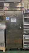 Zanussi single door upright freezer - missing shelves