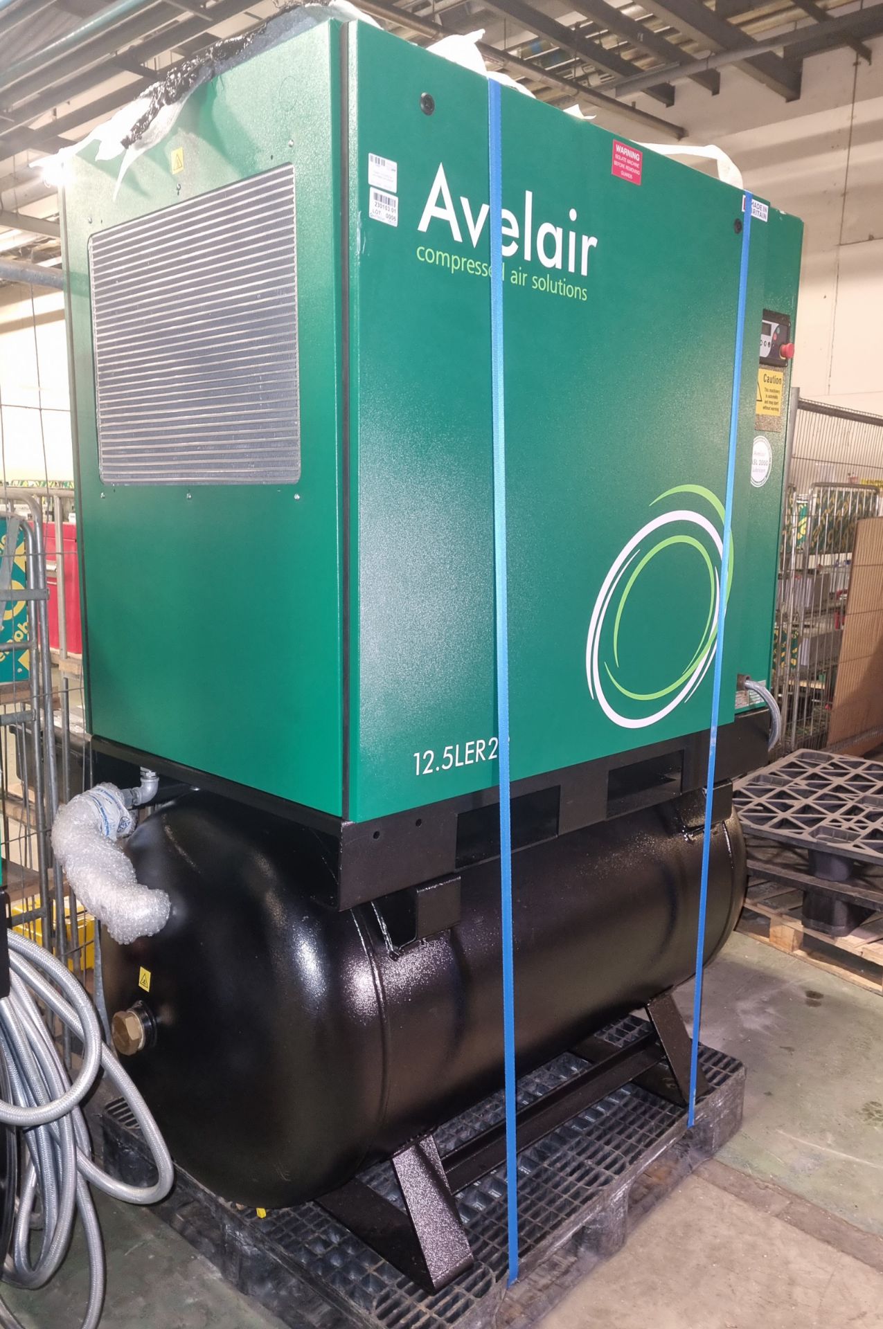 Avelair 12.5LER22 air compressor, 3 phase, 400V, 12.5 bar - Bild 2 aus 6