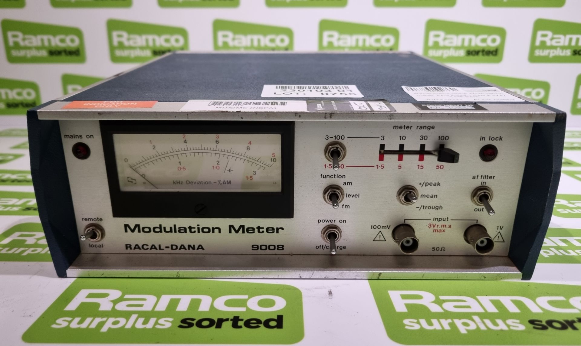 Racal-Dana 9008 Modulation meter 220/260V - L28 x W27 x H8.5cm