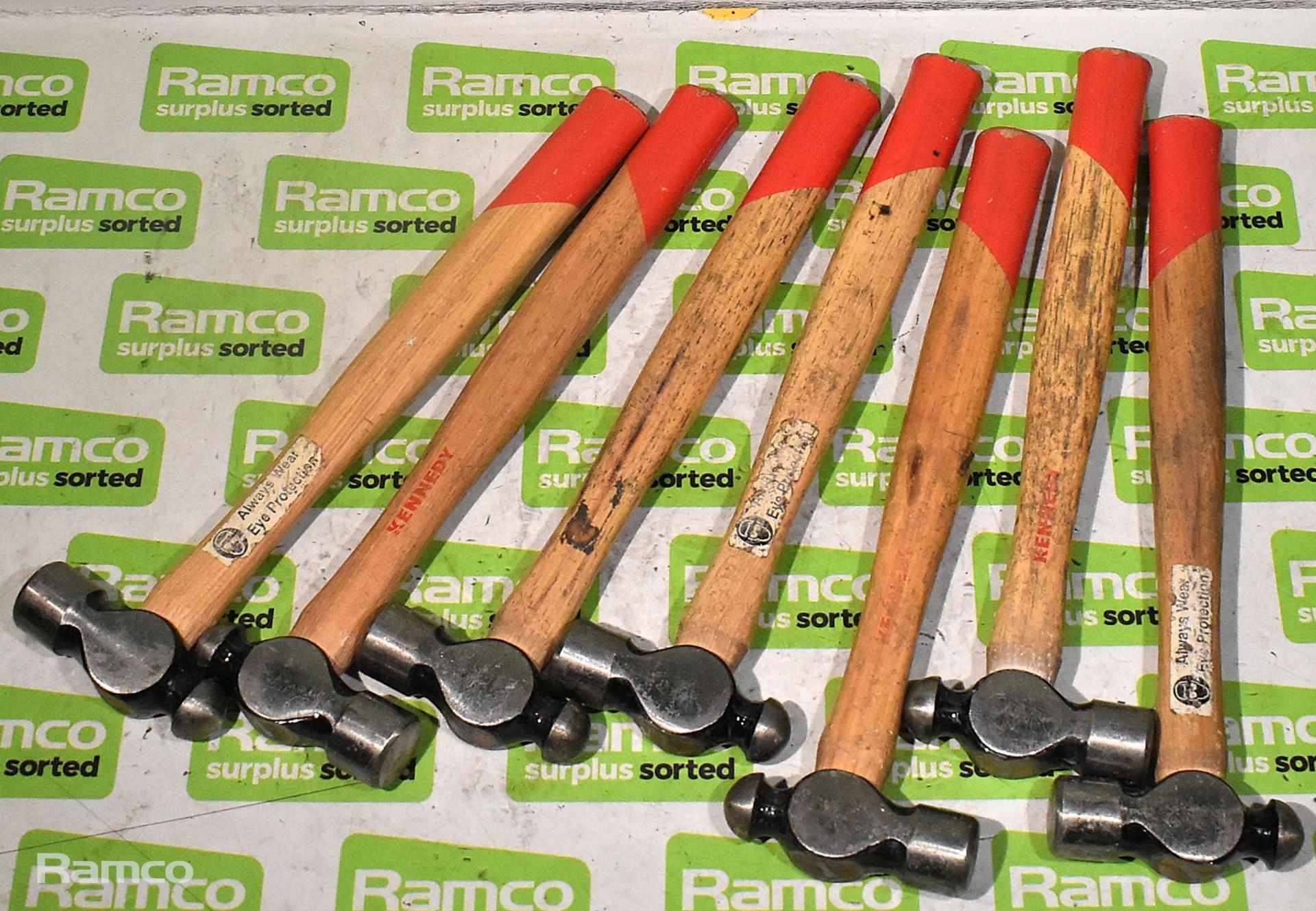 7x Kennedy polished face ball pein hammers