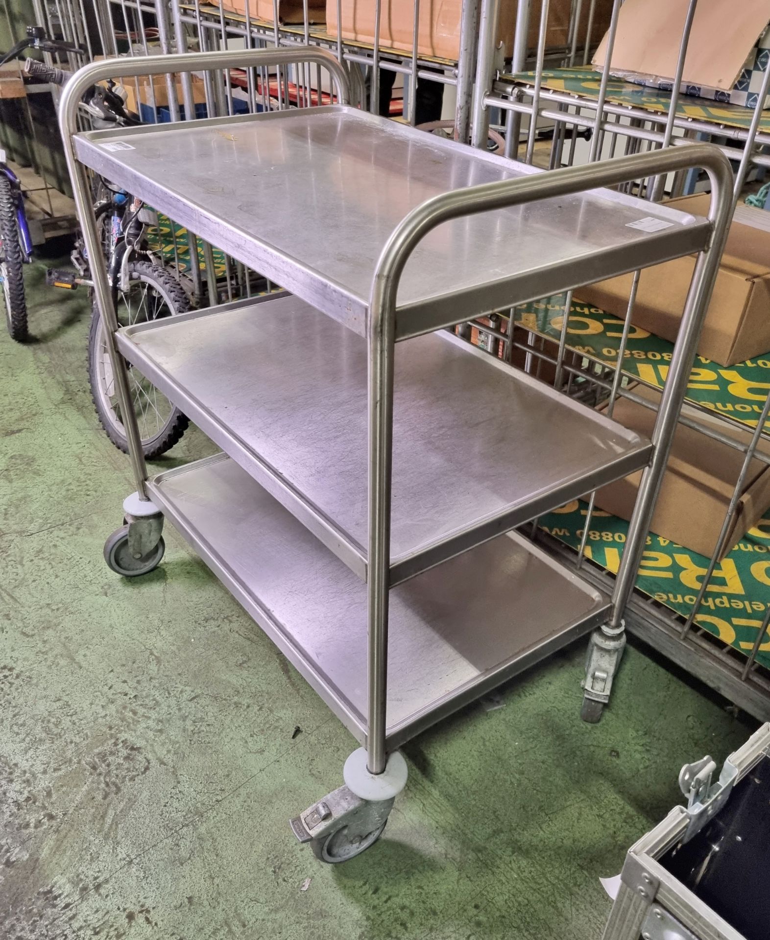 Stainless Steel Trolley with 3 Shelves - Image 2 of 3