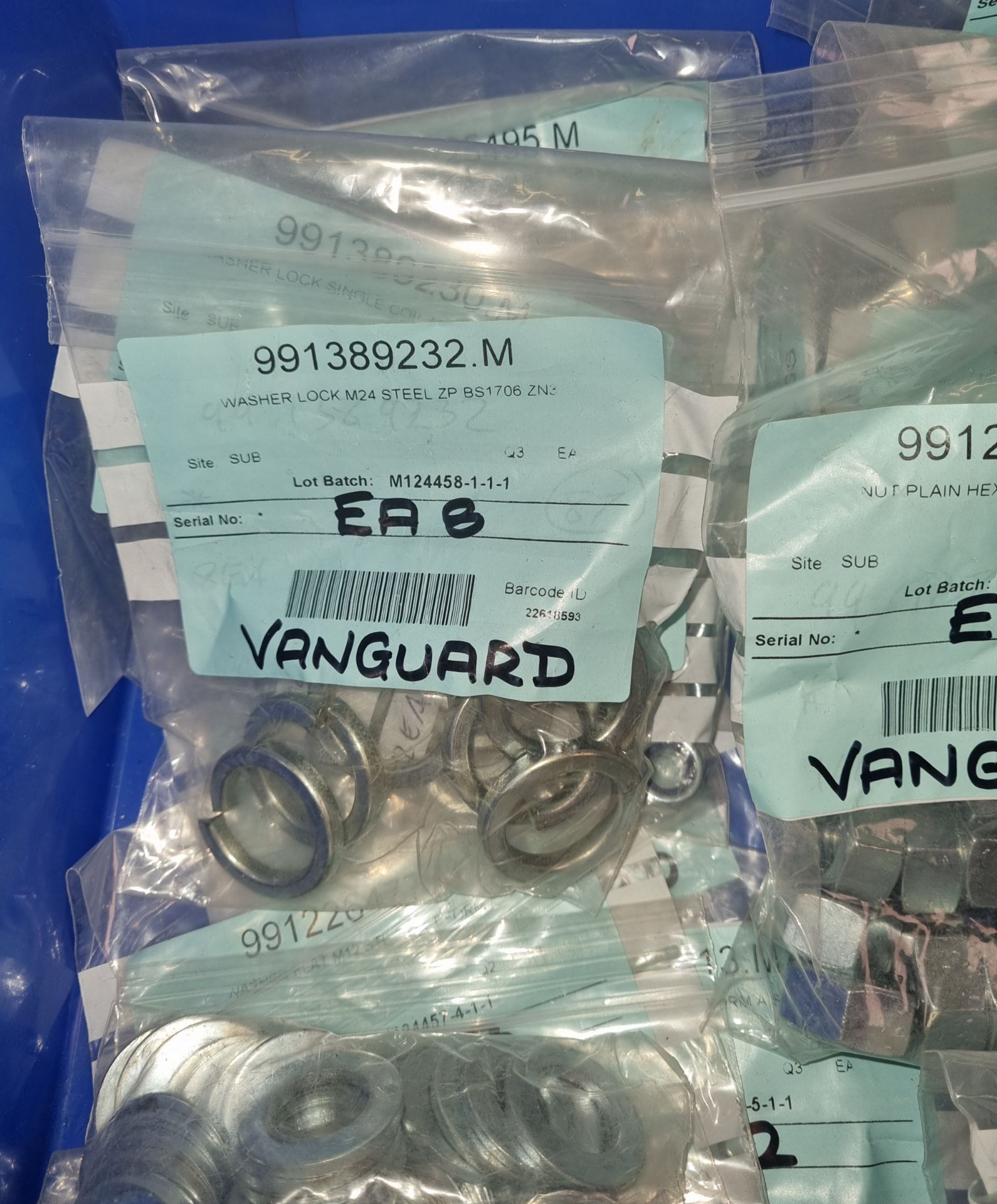 Box of various sized washers, nuts and bolts - Image 6 of 7