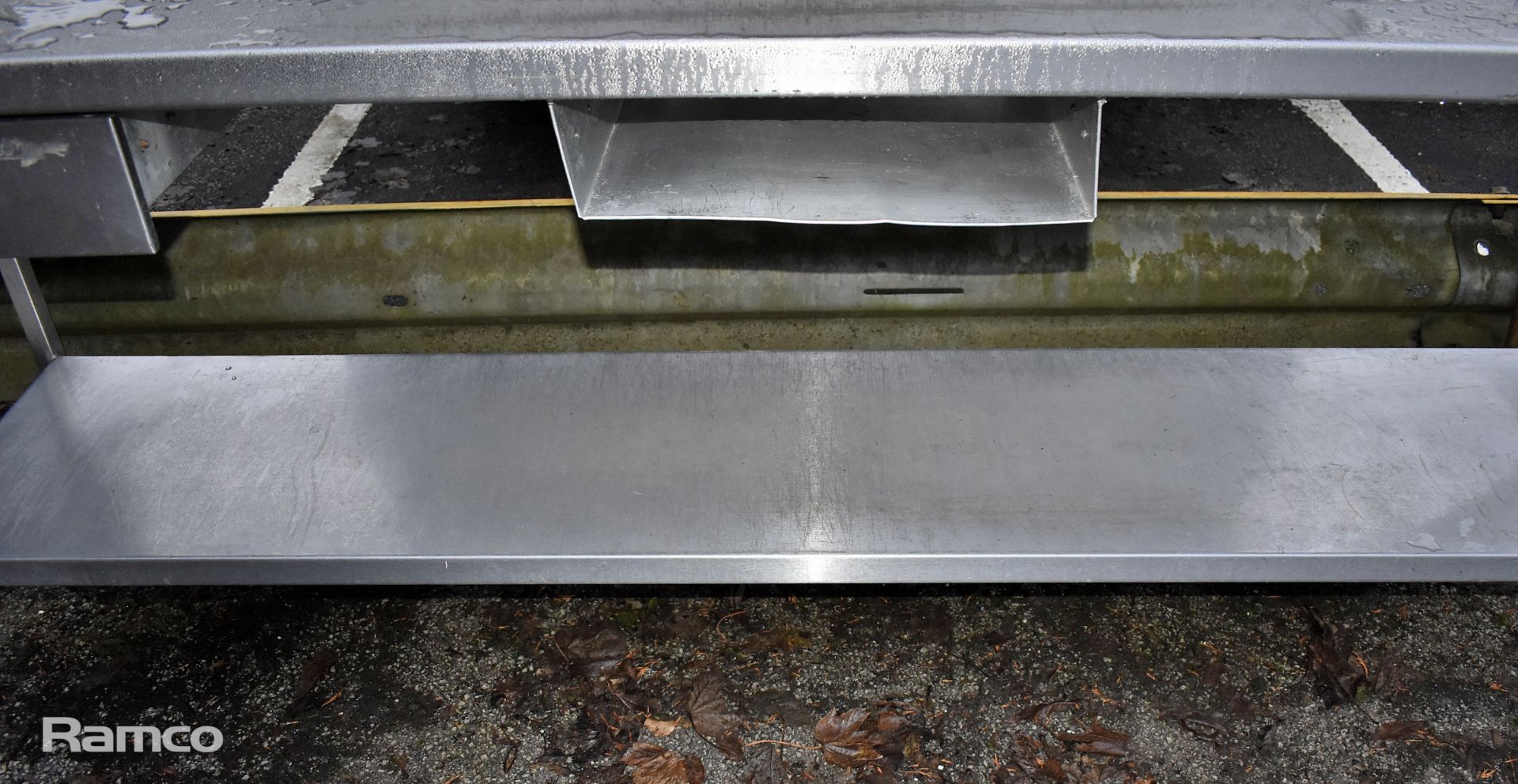Stainless steel worktop table with drawers - 220x60x90cm - Image 5 of 5