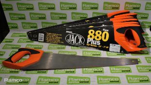 7x Irwin Jack 880 Plus 20 inch (500mm) handsaws