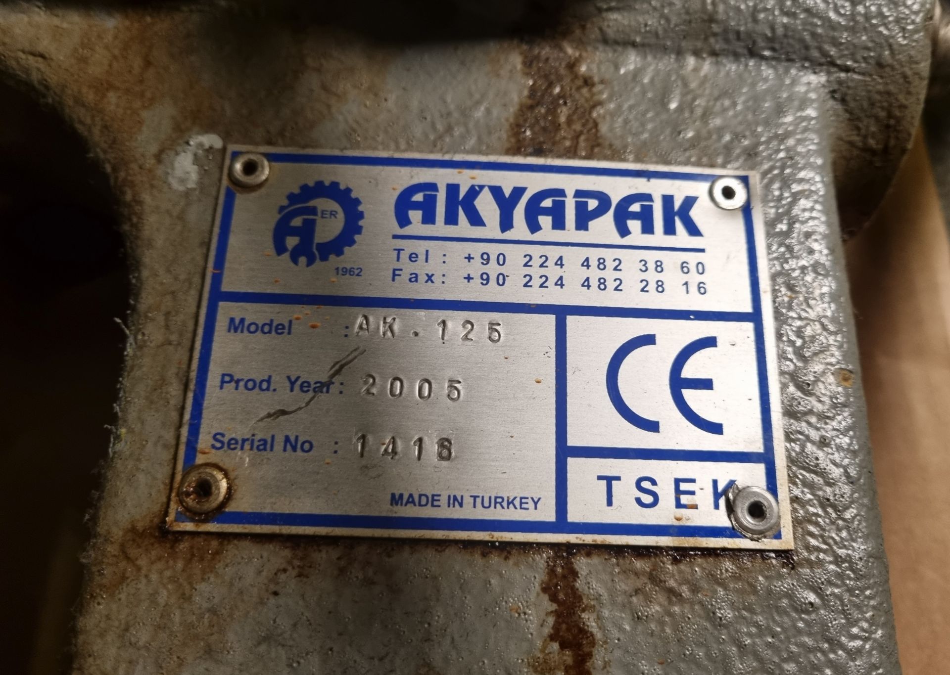 Akyapak AK 125 flanging and seam rolling machine - Image 4 of 5