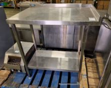 Stainless Steel Worktop Table - L870 x D600 x H950mm