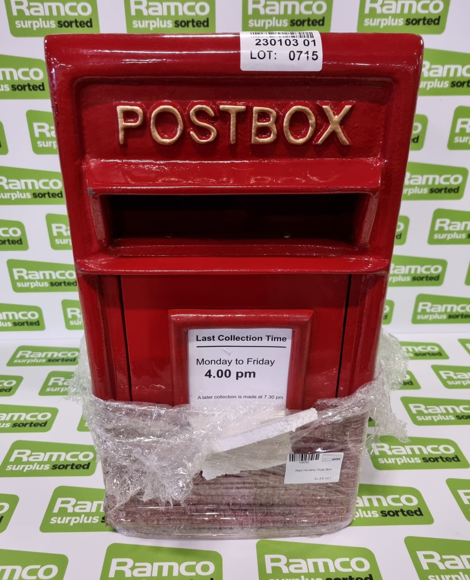 Red Novelty Post Box