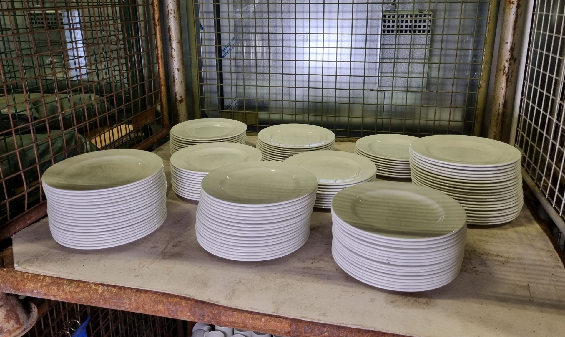 Approx 140 White Dinner Plates