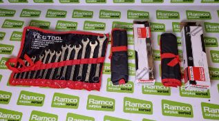 3x Tectool 14 piece Combination Spanner Sets 8-24mm