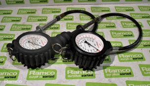 2x Newbow BA2604 tyre pressure gauges