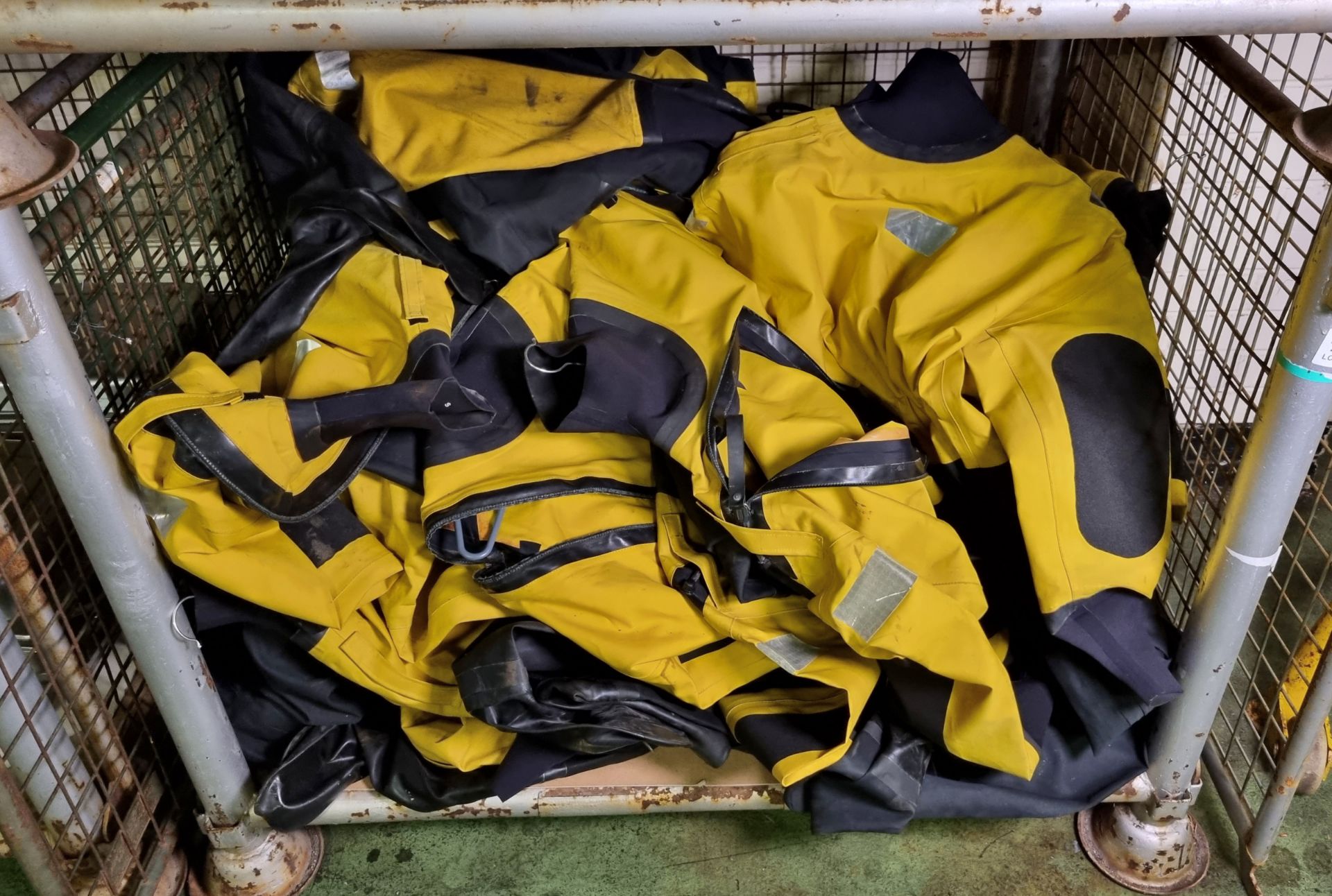 Yellow Dry Suits- 5xS, 11xM, 5xL - 21 total