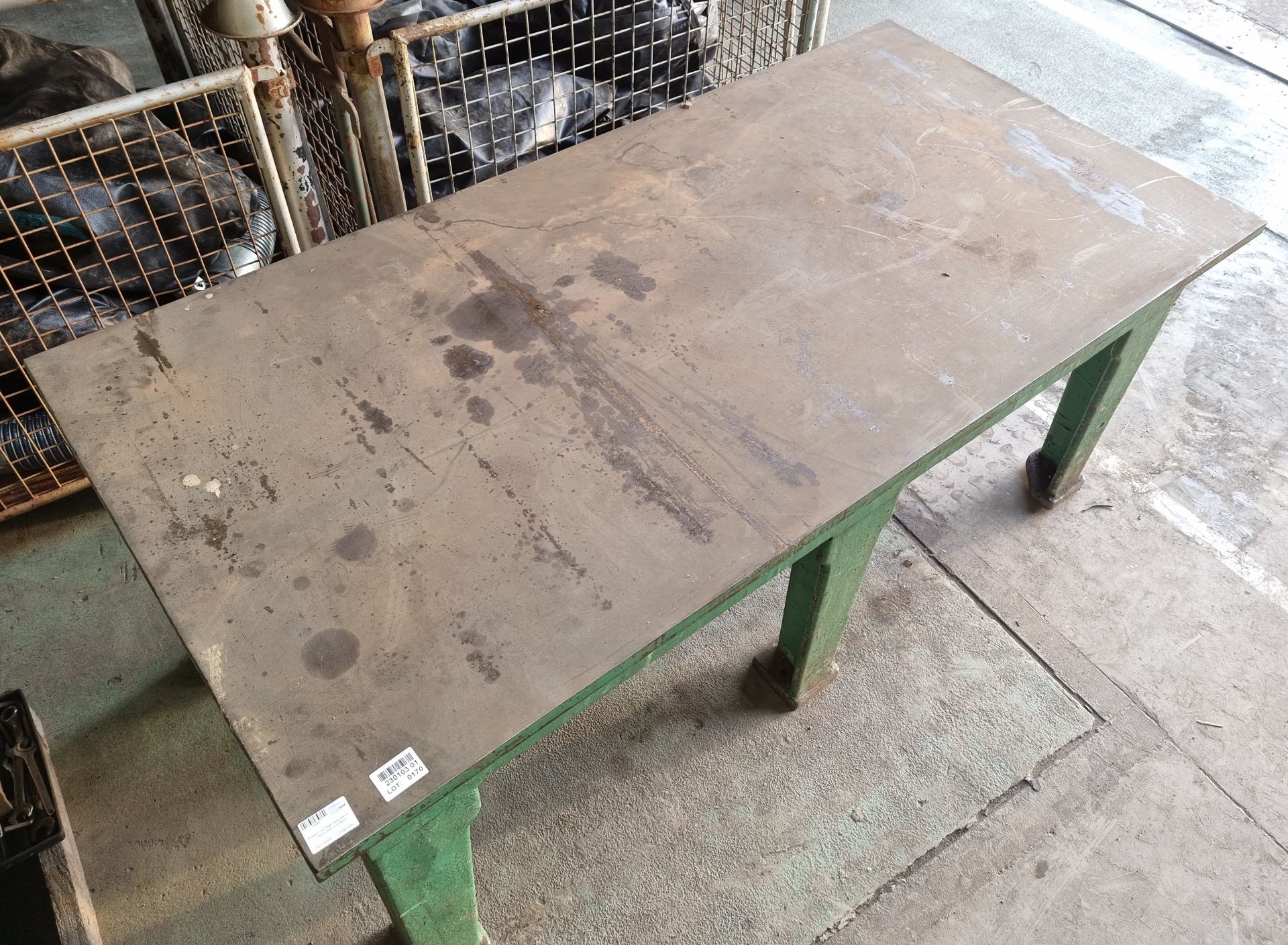Acbars Ltd Steel work bench - L183 x W91 x H76cm - Image 2 of 4