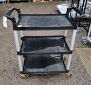 Cambro 3 tier service trolley - L83 x W41 x H96